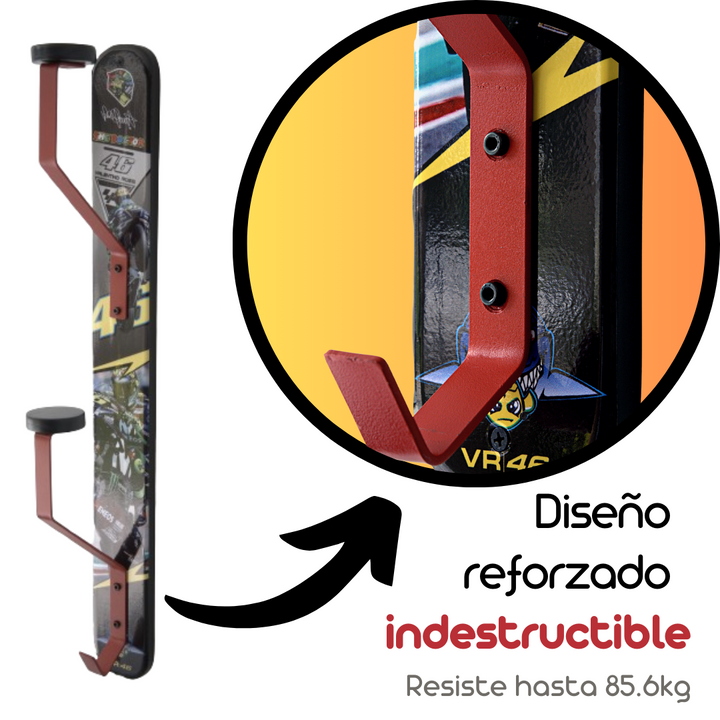 🔥NUEVO DISEÑO | Soporte Doble para Cascos -VR46