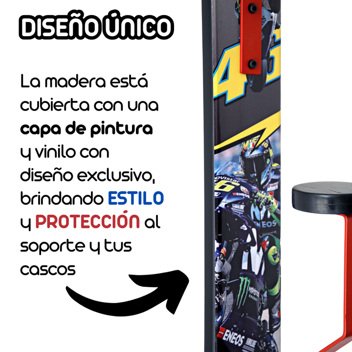 🔥NUEVO DISEÑO | Soporte Doble para Cascos -VR46