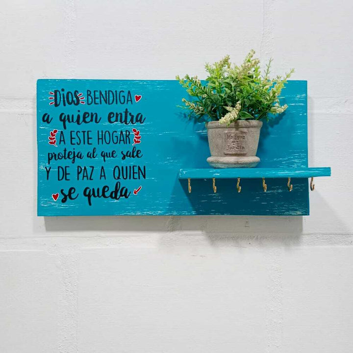 Perchero DIOS BENDIGA ESTE HOGAR (30%OFF)