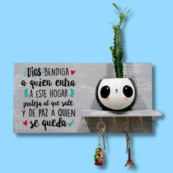 Perchero DIOS BENDIGA ESTE HOGAR (30%OFF)