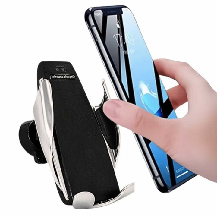 CARGADOR INALÁMBRICO Y SOPORTE AUTOMÁTICO PARA CARRO - 40%OFF🔥