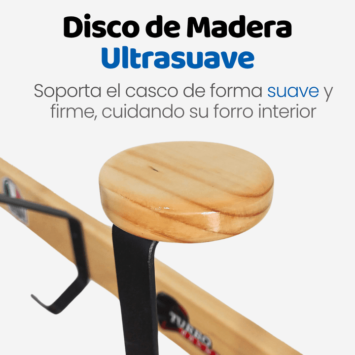 Soporte PREMIUM para 3 Cascos + 3 Accesorios