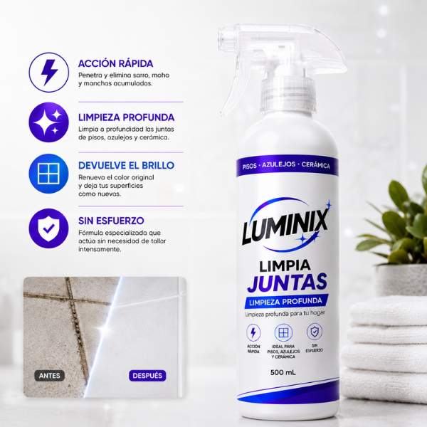 Limpia Juntas sin restregar - aplica, espera 3min y limpia (500ml)