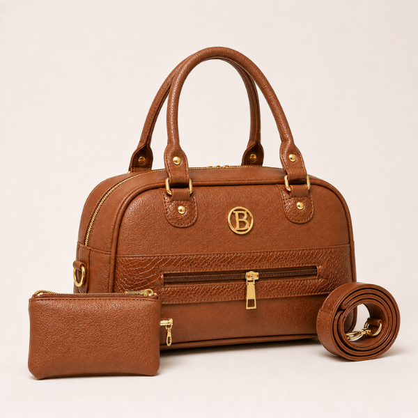 Bolso Brave de Cuero Sintético Premium con Mini Bolso a Juego 60%OFF
