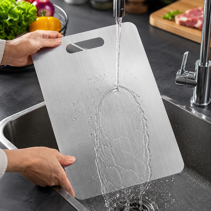 Tabla de Corte HygienCut® — Acero Inoxidable Grado Alimenticio