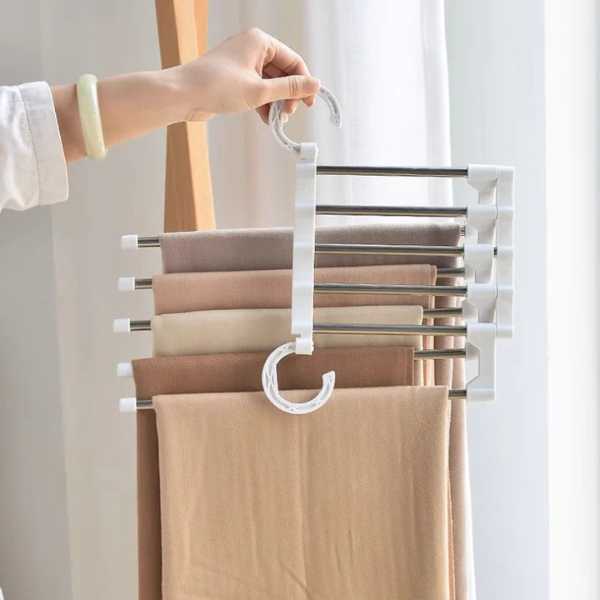 GANCHO MÚLTIPLE PLEGABLE 5 en 1 ACERO INOXIDABLE - Smart Space® 30%OFF