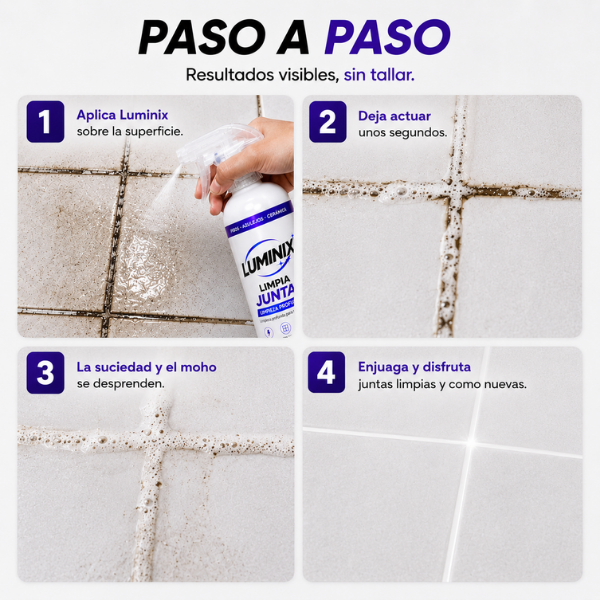 Limpia Juntas sin restregar - aplica, espera 3min y limpia (500ml)